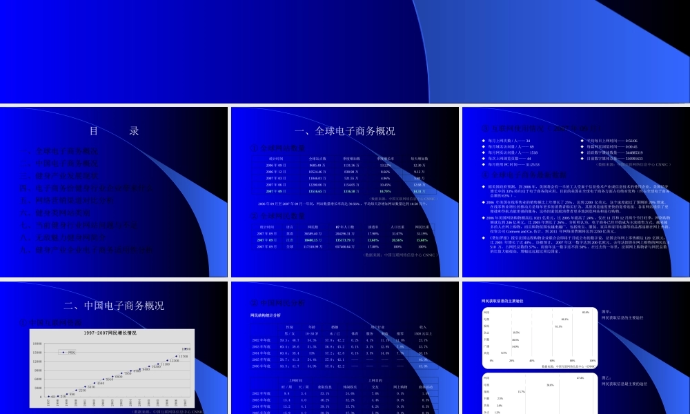 健身行业电子商务可行性研究报告.ppt