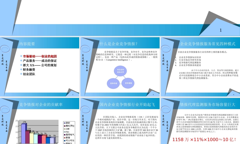 ××信息科技有限公司商业计划书.ppt