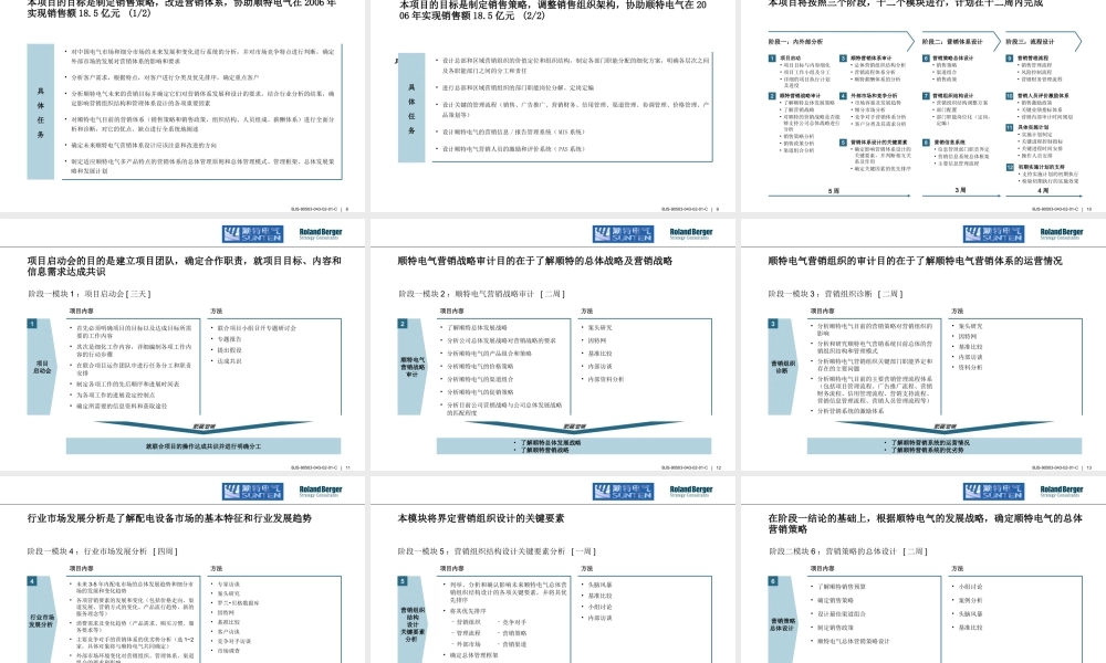 顺特电气咨询项目建议书.ppt