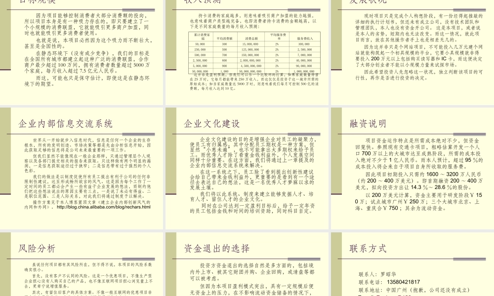 消费联盟商业计划书.ppt