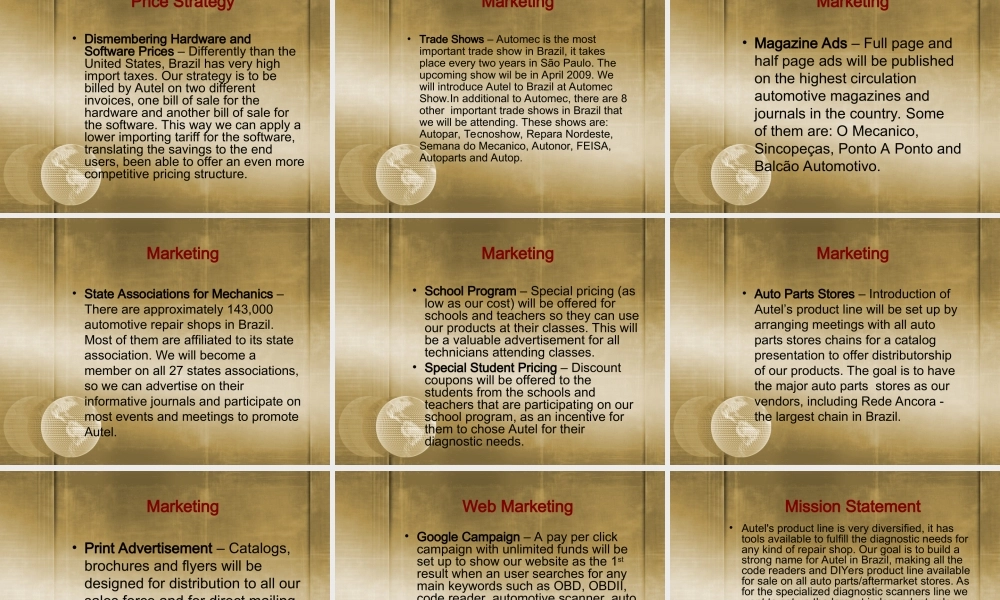 巴西市场商业计划书-英文.ppt