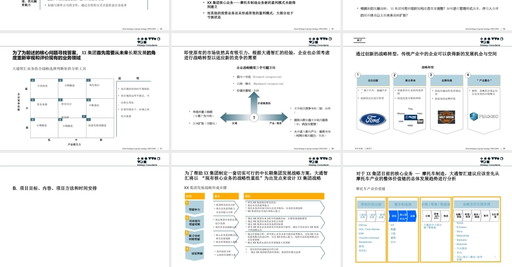 XX集团发展战略项目建议书.ppt