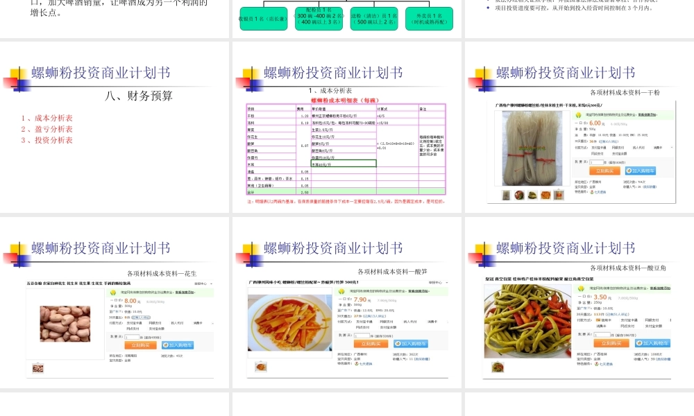 螺蛳粉商业计划书.ppt