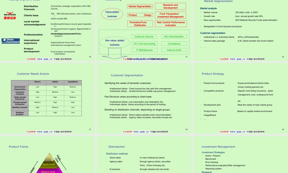 西部证券2004-2007年商业计划书.ppt