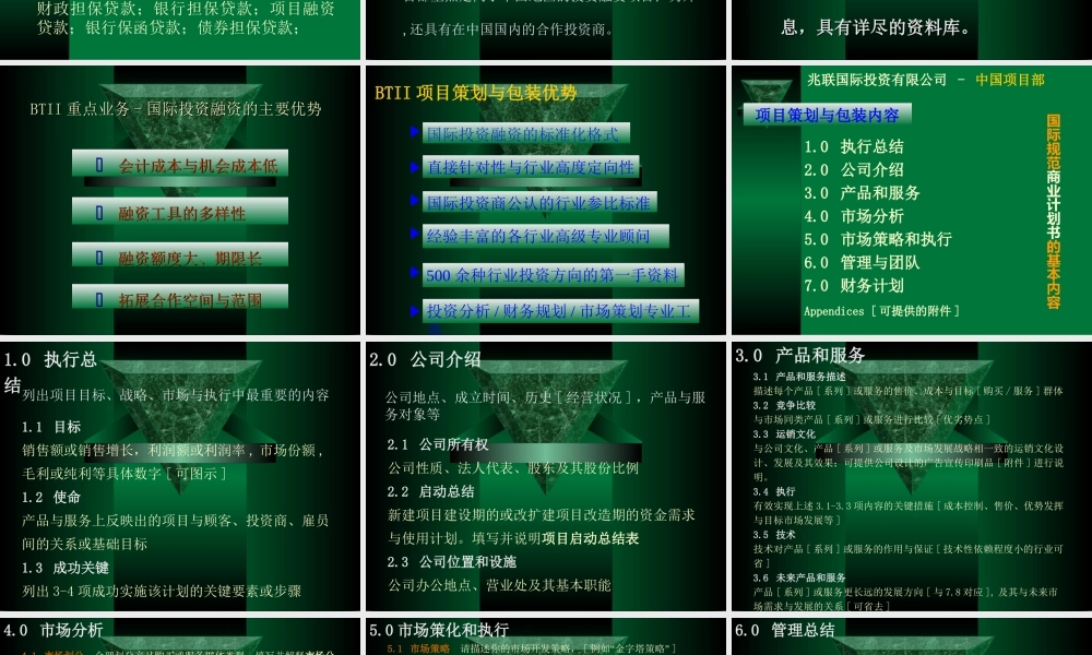 -兆联公司与融资项目策划业务介绍.ppt