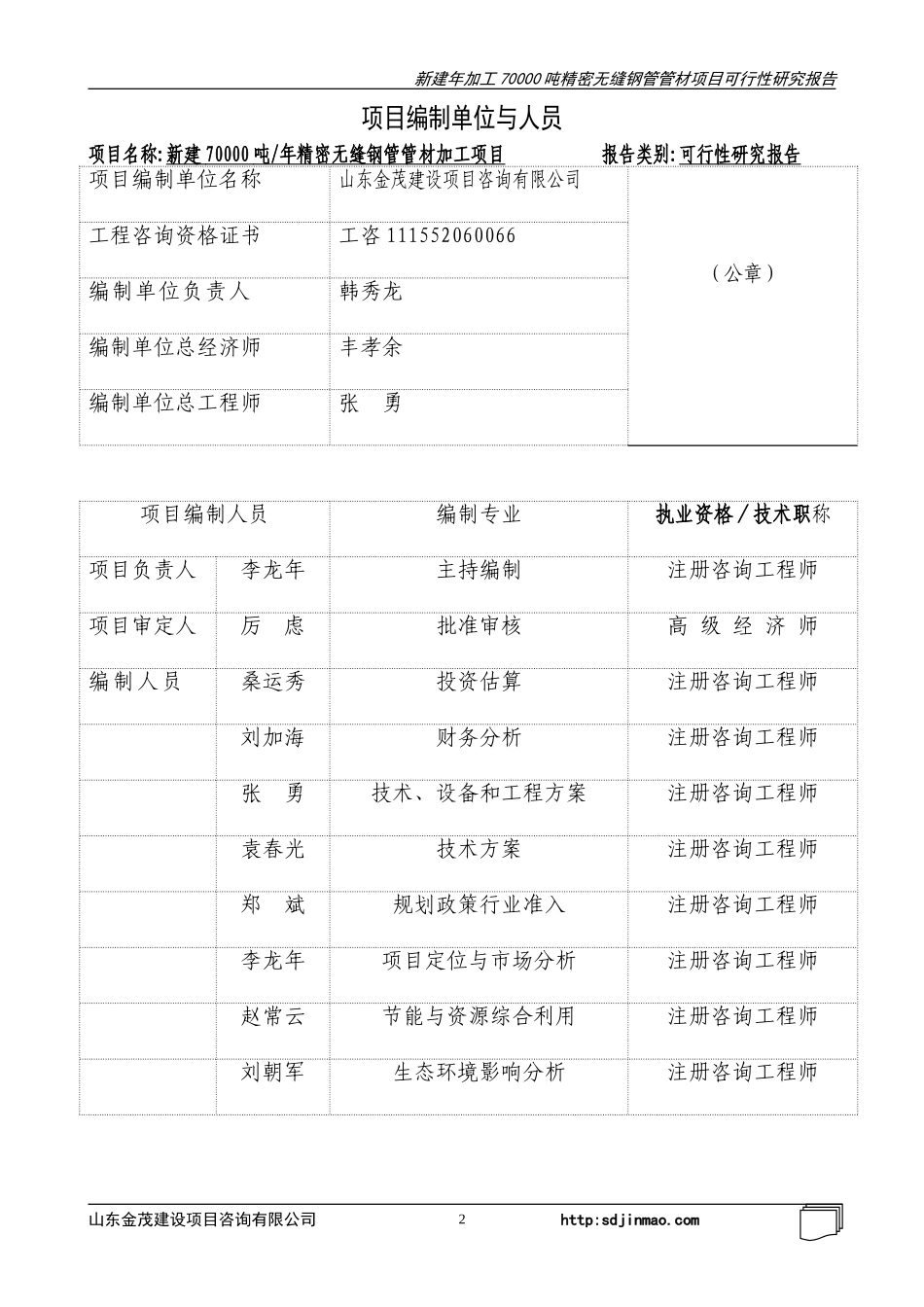 沂水县无缝钢管加工项目.doc_第2页