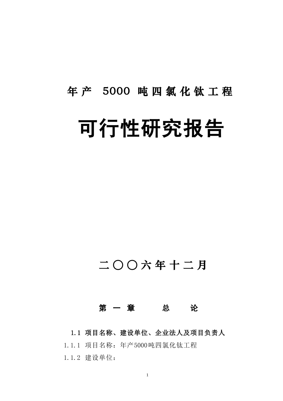 四氯化钛可研报告.doc_第1页