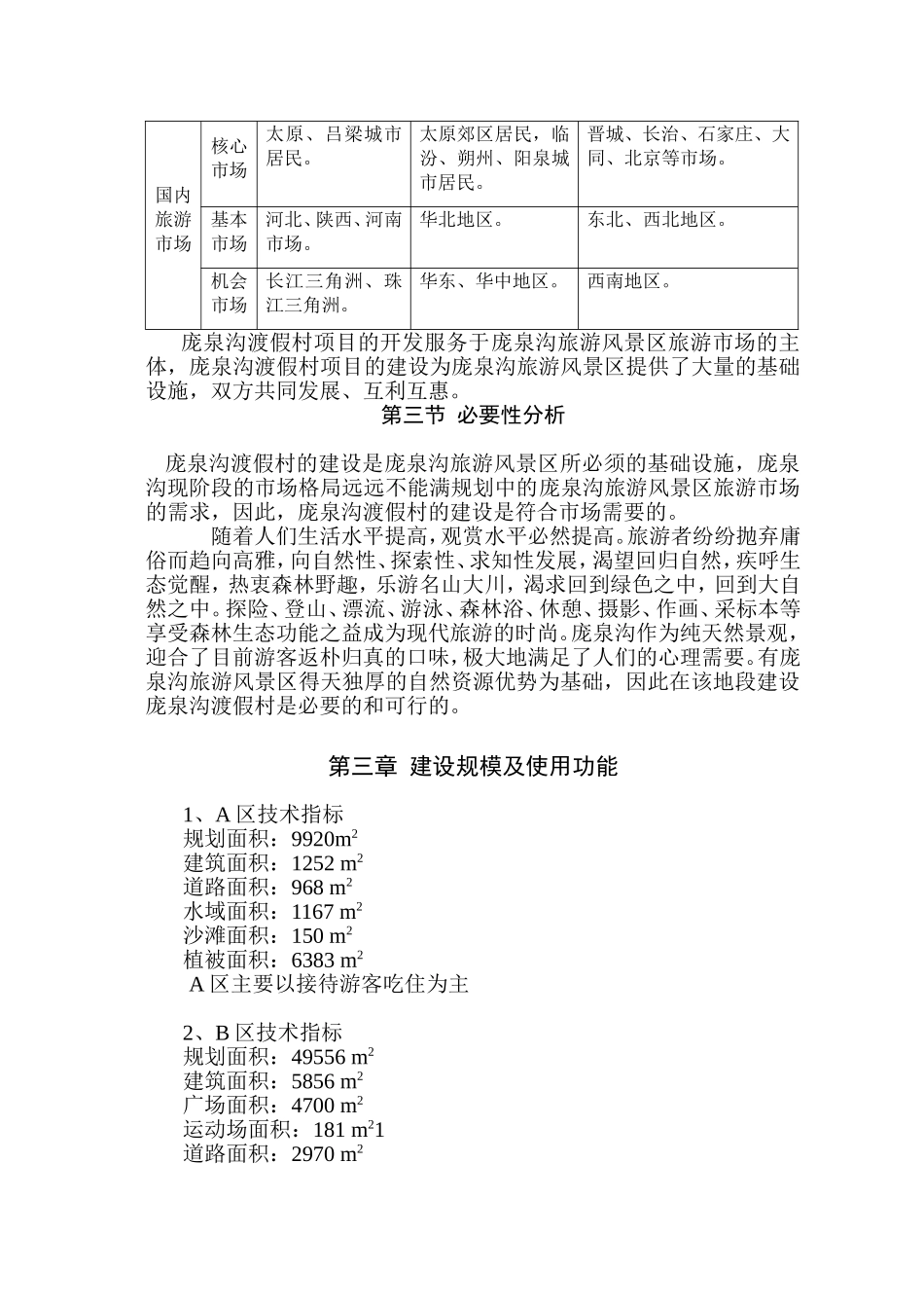 庞泉沟旅游渡假村项目可行性研究报告.doc_第3页