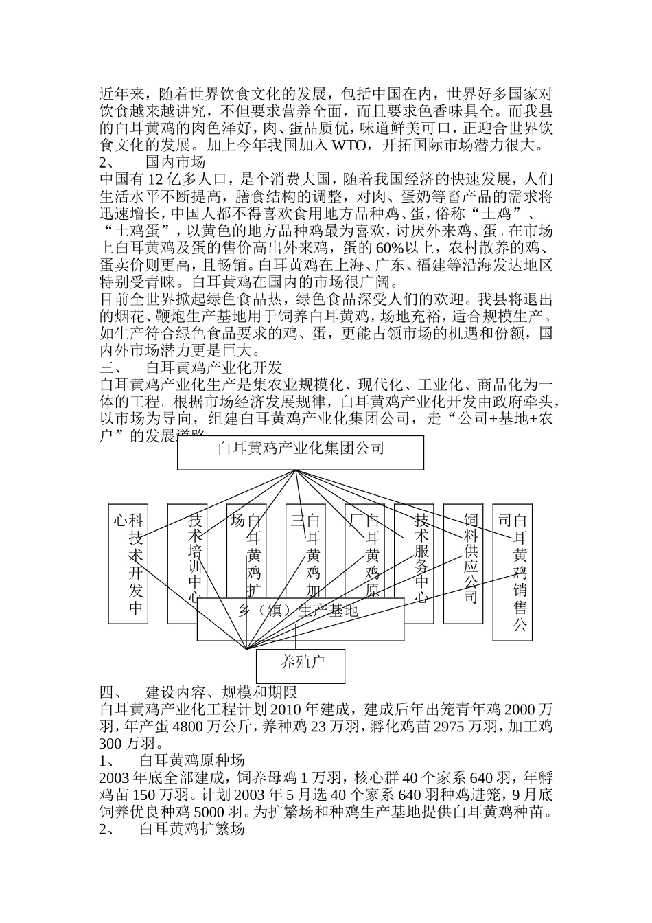 白耳黄鸡产业化生产可行性研究报告.doc_第2页