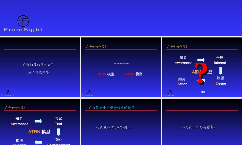 关于快速消费品广告策划和消费信息研究.ppt