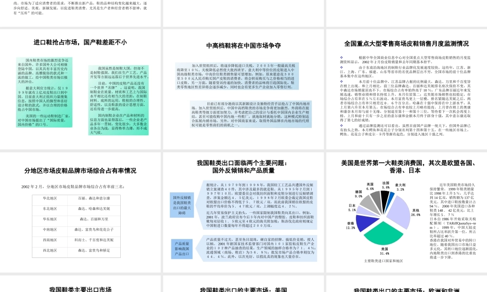 皮鞋行业分析报告.ppt