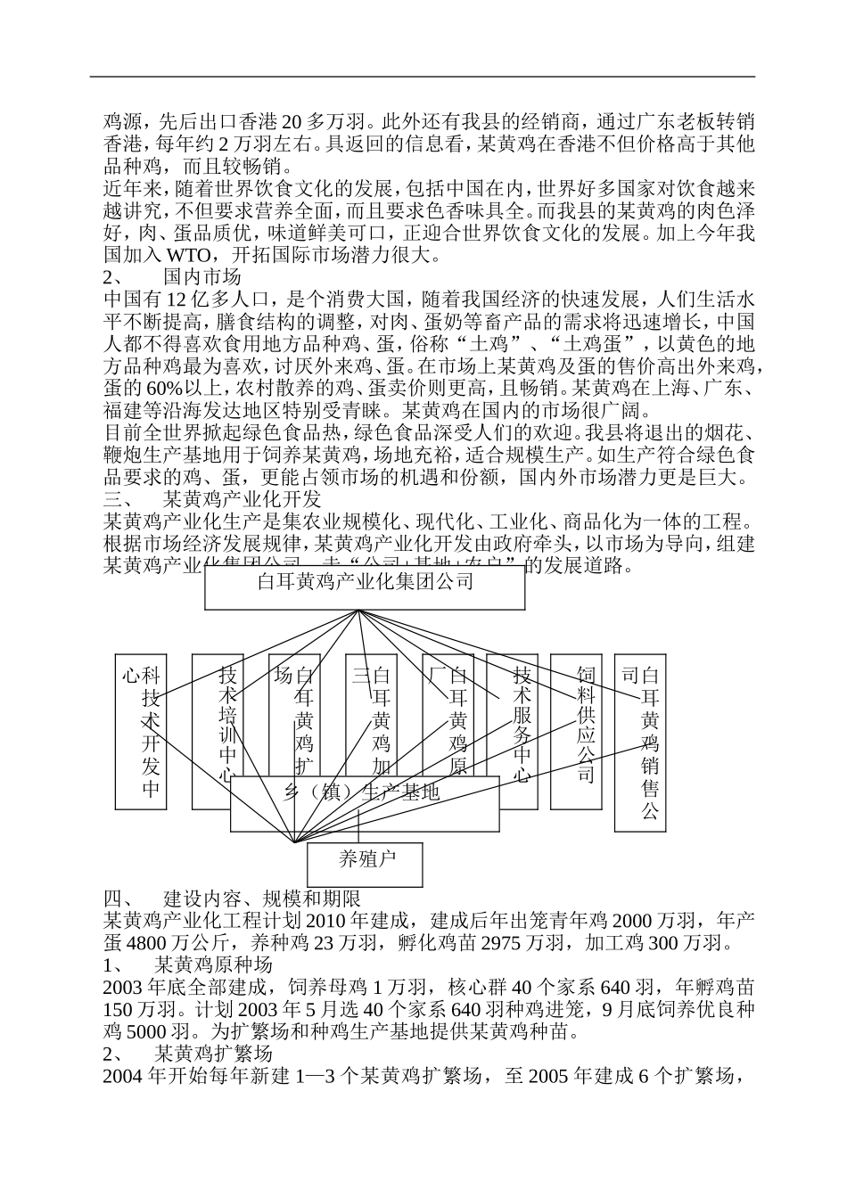 某黄鸡产业化生产可行性研究报告.doc_第2页