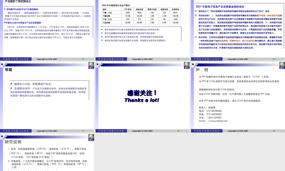 中国地面数字电视产业发展调查报告.ppt