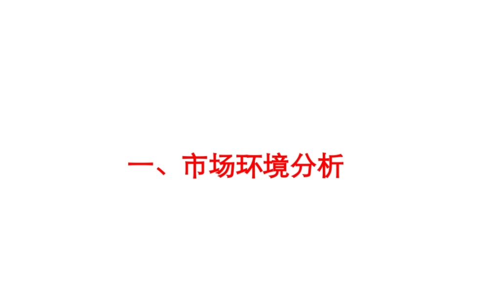 茶市场环境分析.ppt