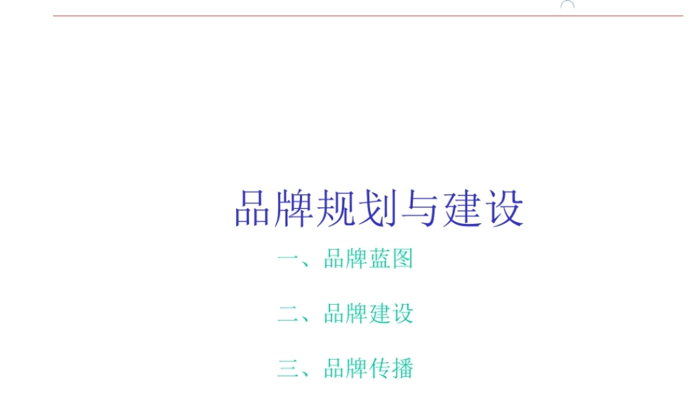 品牌规划与建设.ppt