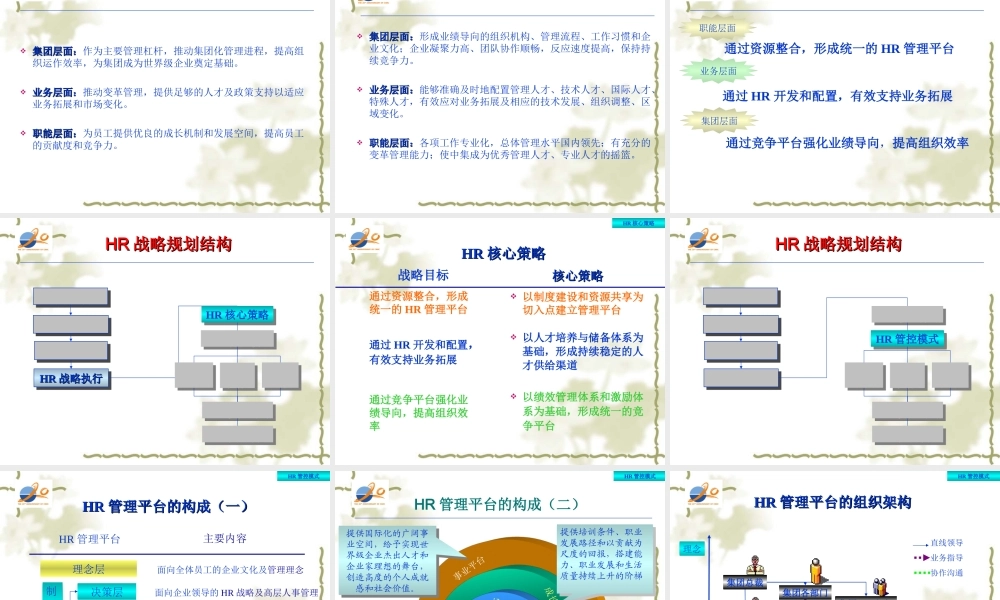 某集团人力资源战略规划建议方案.ppt