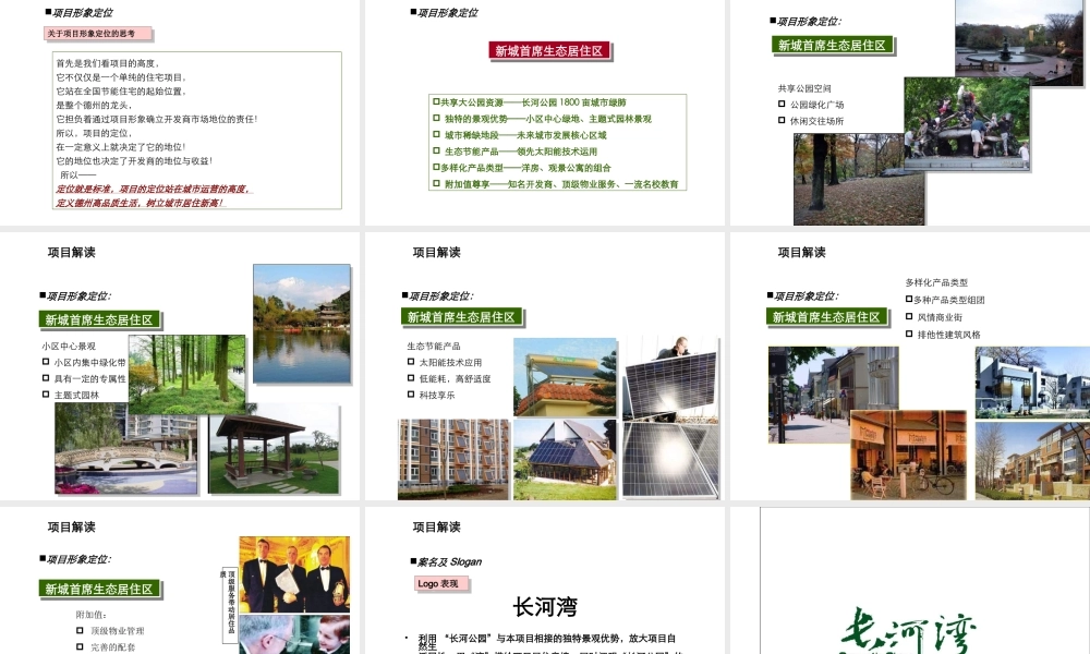 某生态节能项目初步营销建议报告.ppt