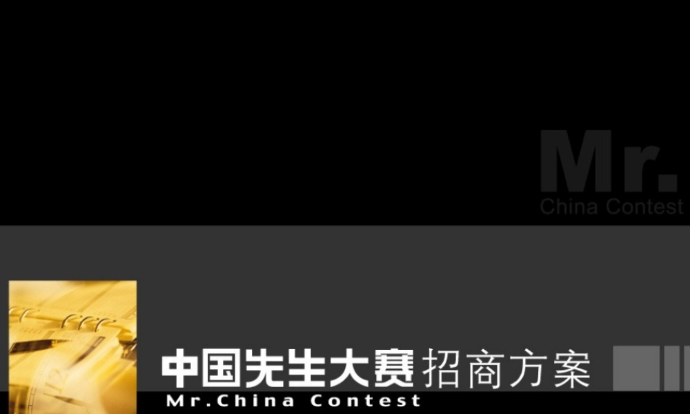 中国先生大赛招商方案.ppt