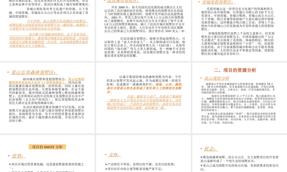 某山别墅项目策划案.ppt