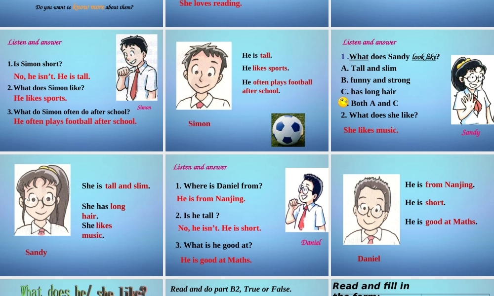 江苏省兴化市昭阳湖初级中学七年级英语上册《Unit 1 This is me》Reading 1课件 .ppt