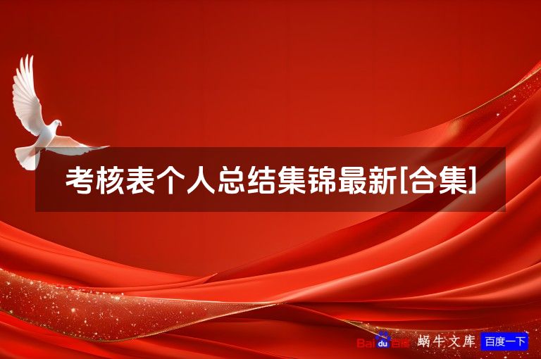 考核表个人总结集锦最新[合集]