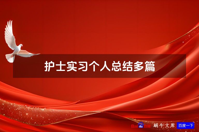 护士实习个人总结多篇