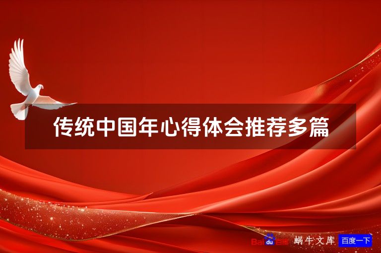 传统中国年心得体会推荐多篇