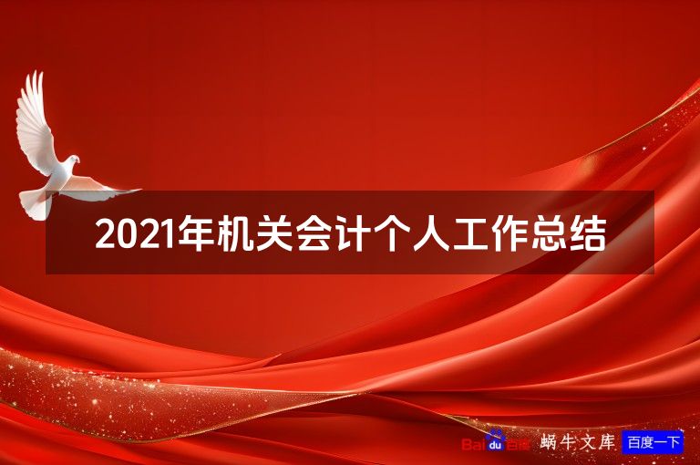 2021年机关会计个人工作总结